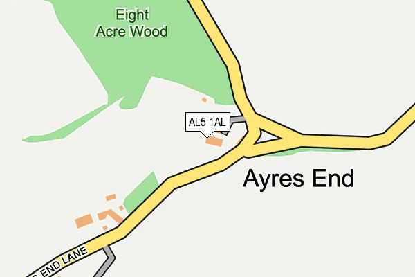 AL5 1AL map - OS OpenMap – Local (Ordnance Survey) AL5 1AL map - OS OpenMap – Local (Ordnance Survey)
