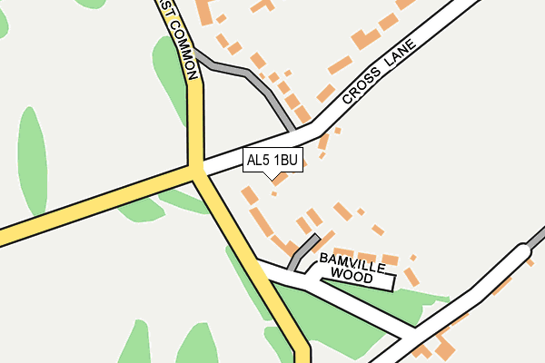 AL5 1BU map - OS OpenMap – Local (Ordnance Survey) AL5 1BU map - OS OpenMap – Local (Ordnance Survey)