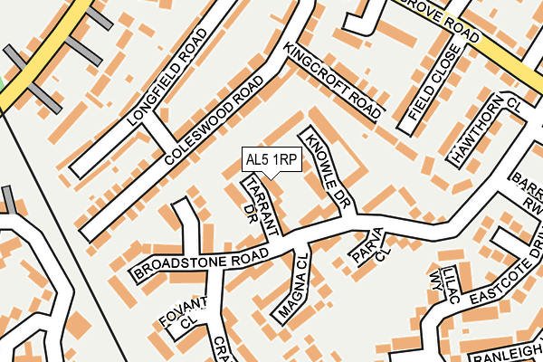 AL5 1RP map - OS OpenMap – Local (Ordnance Survey) AL5 1RP map - OS OpenMap – Local (Ordnance Survey)