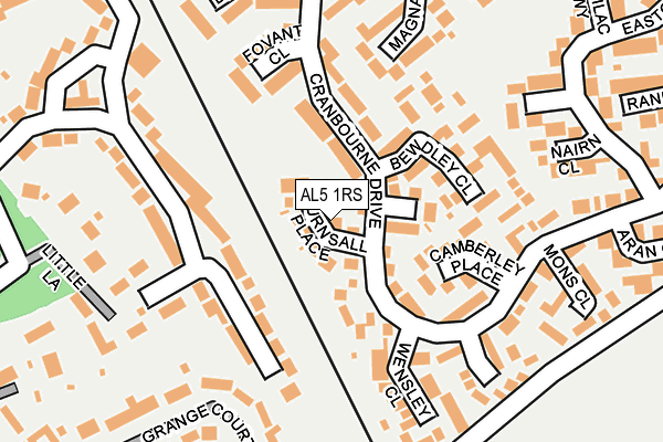 AL5 1RS map - OS OpenMap – Local (Ordnance Survey) AL5 1RS map - OS OpenMap – Local (Ordnance Survey)