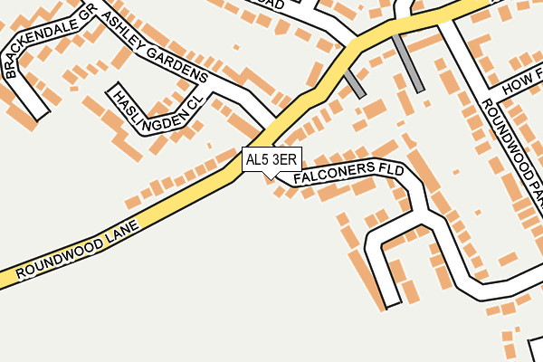AL5 3ER map - OS OpenMap – Local (Ordnance Survey) AL5 3ER map - OS OpenMap – Local (Ordnance Survey)
