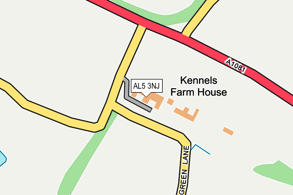 AL5 3NJ map - OS OpenMap – Local (Ordnance Survey) AL5 3NJ map - OS OpenMap – Local (Ordnance Survey)