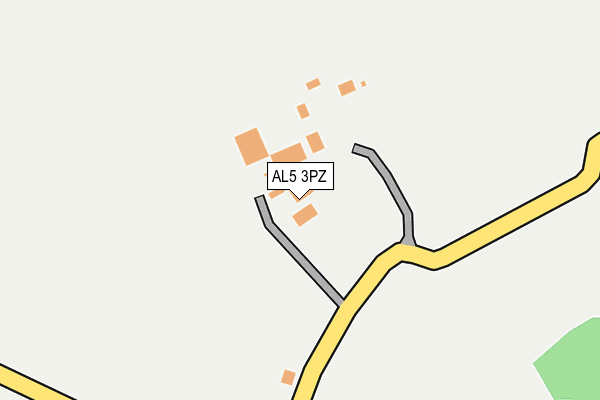 AL5 3PZ map - OS OpenMap – Local (Ordnance Survey) AL5 3PZ map - OS OpenMap – Local (Ordnance Survey)