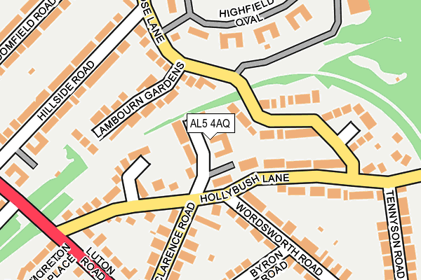AL5 4AQ map - OS OpenMap – Local (Ordnance Survey) AL5 4AQ map - OS OpenMap – Local (Ordnance Survey)
