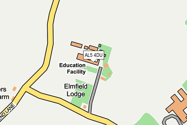 AL5 4DU map - OS OpenMap – Local (Ordnance Survey) AL5 4DU map - OS OpenMap – Local (Ordnance Survey)