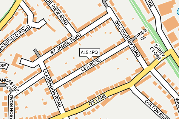AL5 4PQ map - OS OpenMap – Local (Ordnance Survey) AL5 4PQ map - OS OpenMap – Local (Ordnance Survey)