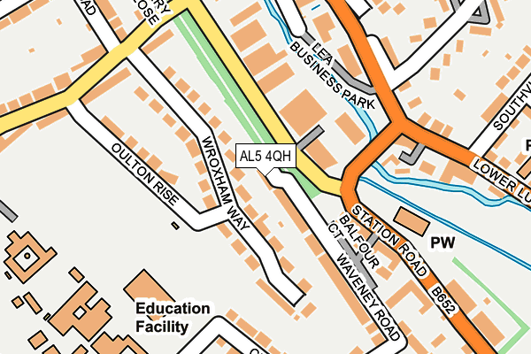 AL5 4QH map - OS OpenMap – Local (Ordnance Survey) AL5 4QH map - OS OpenMap – Local (Ordnance Survey)