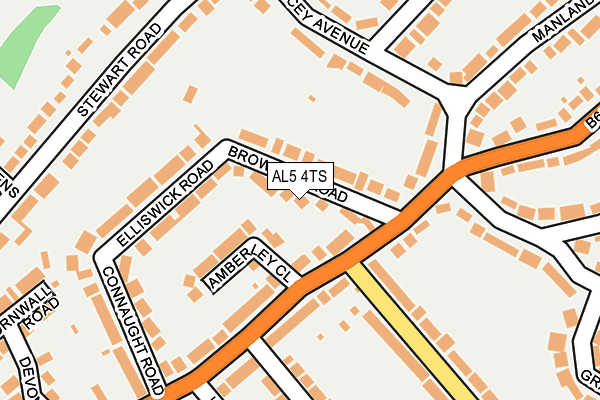 AL5 4TS map - OS OpenMap – Local (Ordnance Survey) AL5 4TS map - OS OpenMap – Local (Ordnance Survey)