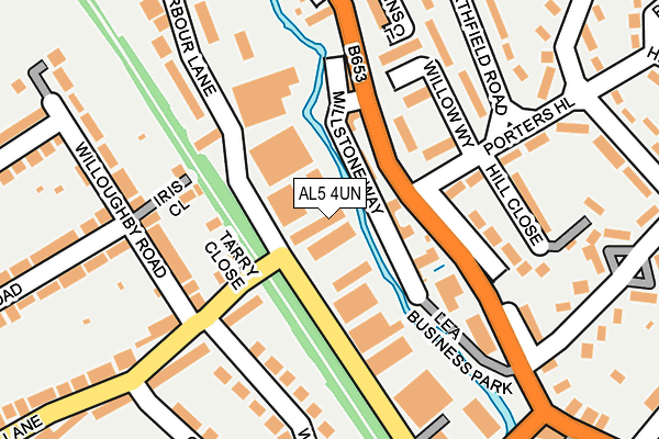 AL5 4UN map - OS OpenMap – Local (Ordnance Survey) AL5 4UN map - OS OpenMap – Local (Ordnance Survey)