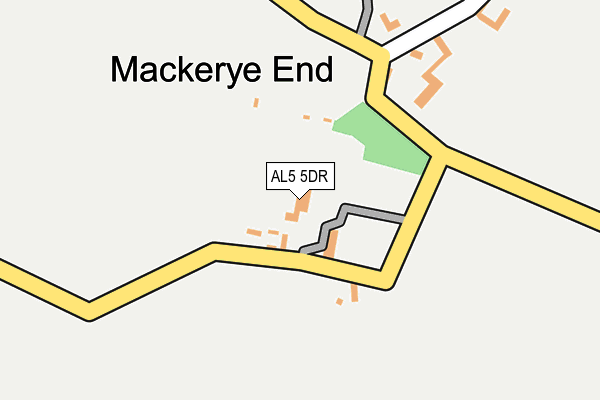 AL5 5DR map - OS OpenMap – Local (Ordnance Survey) AL5 5DR map - OS OpenMap – Local (Ordnance Survey)