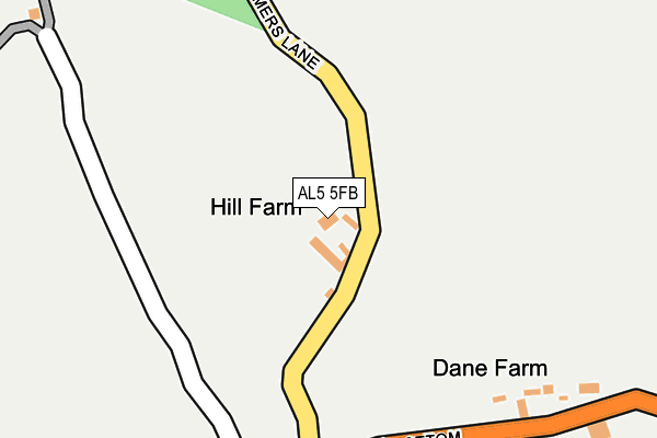 AL5 5FB map - OS OpenMap – Local (Ordnance Survey) AL5 5FB map - OS OpenMap – Local (Ordnance Survey)