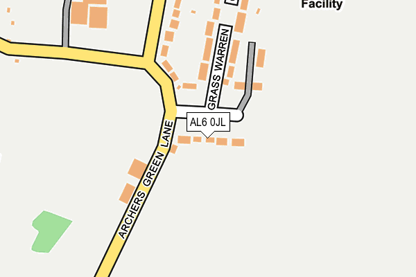 AL6 0JL map - OS OpenMap – Local (Ordnance Survey) AL6 0JL map - OS OpenMap – Local (Ordnance Survey)
