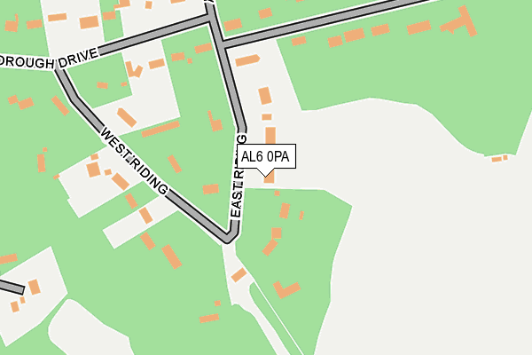 AL6 0PA map - OS OpenMap – Local (Ordnance Survey) AL6 0PA map - OS OpenMap – Local (Ordnance Survey)