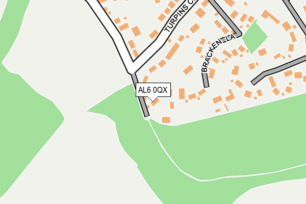 AL6 0QX map - OS OpenMap – Local (Ordnance Survey) AL6 0QX map - OS OpenMap – Local (Ordnance Survey)
