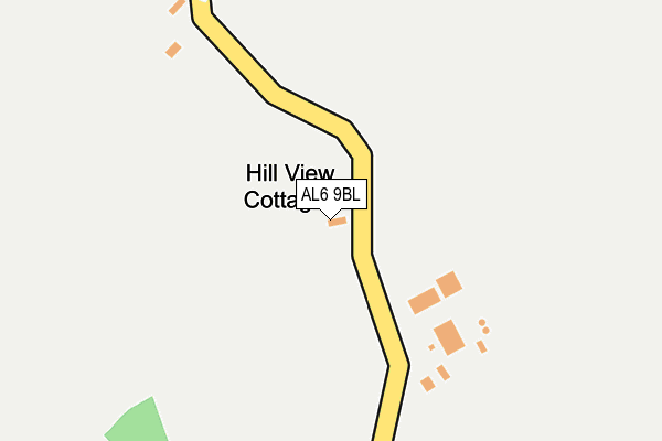 AL6 9BL map - OS OpenMap – Local (Ordnance Survey) AL6 9BL map - OS OpenMap – Local (Ordnance Survey)
