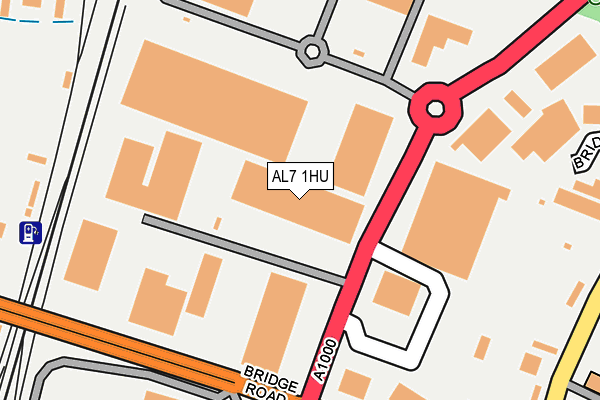 AL7 1HU map - OS OpenMap – Local (Ordnance Survey) AL7 1HU map - OS OpenMap – Local (Ordnance Survey)