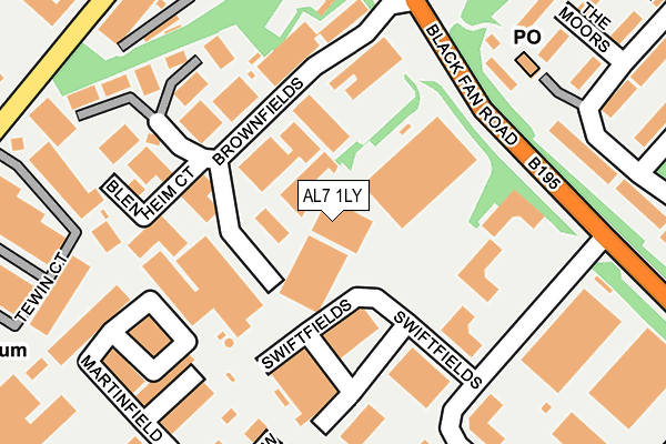 AL7 1LY map - OS OpenMap – Local (Ordnance Survey) AL7 1LY map - OS OpenMap – Local (Ordnance Survey)