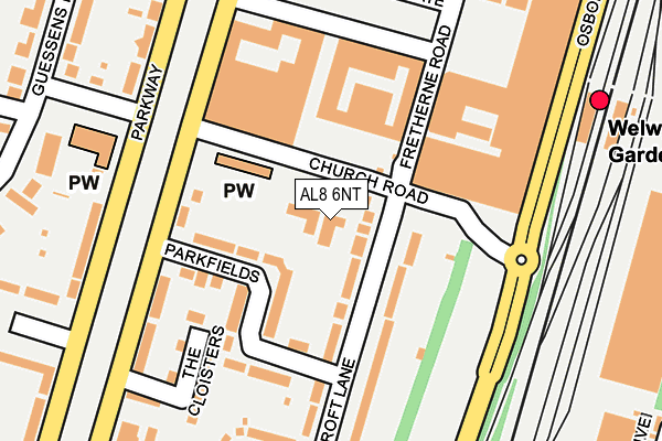 AL8 6NT map - OS OpenMap – Local (Ordnance Survey) AL8 6NT map - OS OpenMap – Local (Ordnance Survey)