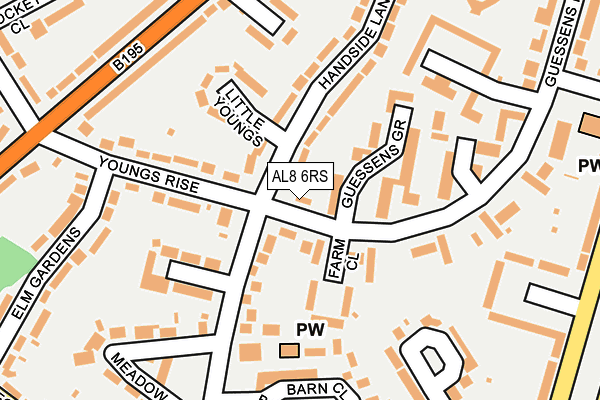 AL8 6RS map - OS OpenMap – Local (Ordnance Survey) AL8 6RS map - OS OpenMap – Local (Ordnance Survey)