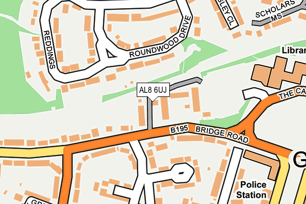 AL8 6UJ map - OS OpenMap – Local (Ordnance Survey) AL8 6UJ map - OS OpenMap – Local (Ordnance Survey)