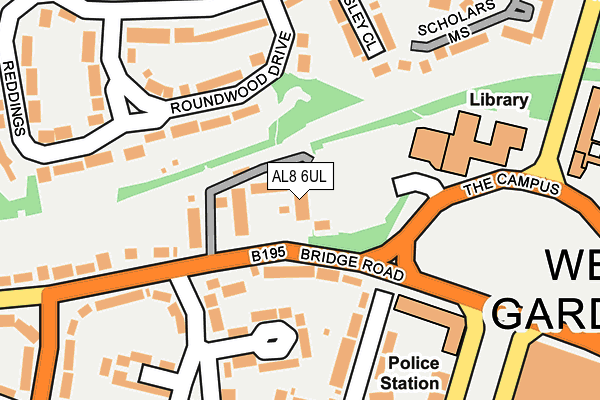 AL8 6UL map - OS OpenMap – Local (Ordnance Survey) AL8 6UL map - OS OpenMap – Local (Ordnance Survey)