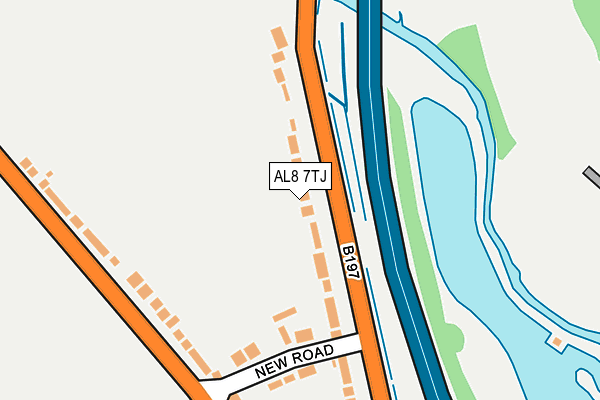 AL8 7TJ map - OS OpenMap – Local (Ordnance Survey) AL8 7TJ map - OS OpenMap – Local (Ordnance Survey)