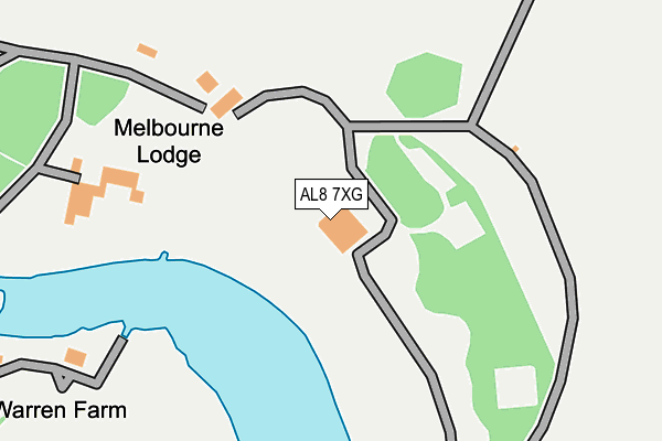AL8 7XG map - OS OpenMap – Local (Ordnance Survey) AL8 7XG map - OS OpenMap – Local (Ordnance Survey)