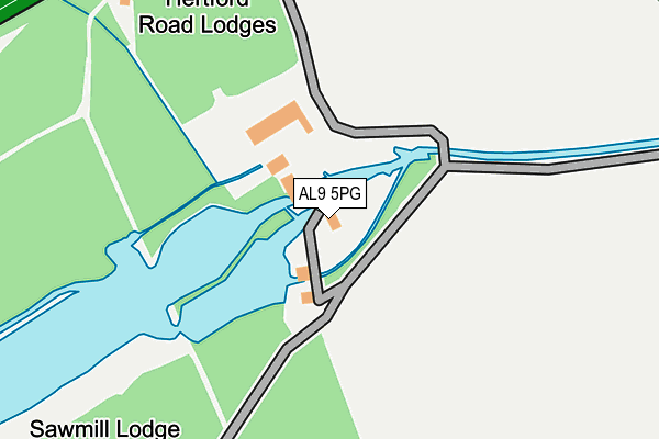 AL9 5PG map - OS OpenMap – Local (Ordnance Survey) AL9 5PG map - OS OpenMap – Local (Ordnance Survey)