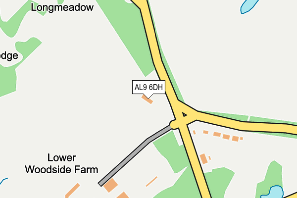 AL9 6DH map - OS OpenMap – Local (Ordnance Survey) AL9 6DH map - OS OpenMap – Local (Ordnance Survey)