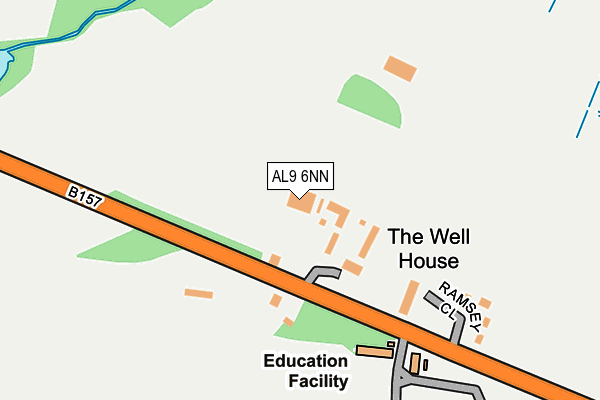 AL9 6NN map - OS OpenMap – Local (Ordnance Survey) AL9 6NN map - OS OpenMap – Local (Ordnance Survey)