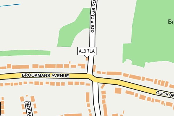 AL9 7LA map - OS OpenMap – Local (Ordnance Survey) AL9 7LA map - OS OpenMap – Local (Ordnance Survey)
