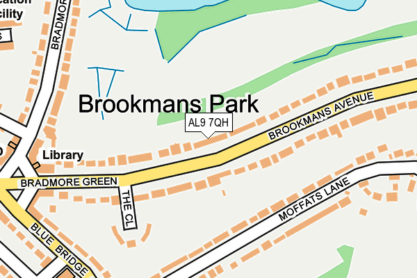 AL9 7QH map - OS OpenMap – Local (Ordnance Survey) AL9 7QH map - OS OpenMap – Local (Ordnance Survey)