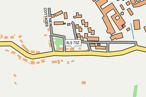 AL9 7SZ map - OS OpenMap – Local (Ordnance Survey) AL9 7SZ map - OS OpenMap – Local (Ordnance Survey)