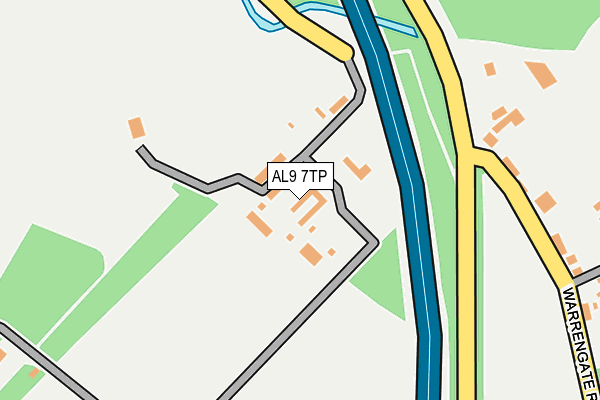 AL9 7TP map - OS OpenMap – Local (Ordnance Survey) AL9 7TP map - OS OpenMap – Local (Ordnance Survey)