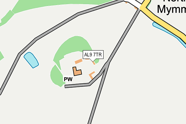 AL9 7TR map - OS OpenMap – Local (Ordnance Survey) AL9 7TR map - OS OpenMap – Local (Ordnance Survey)