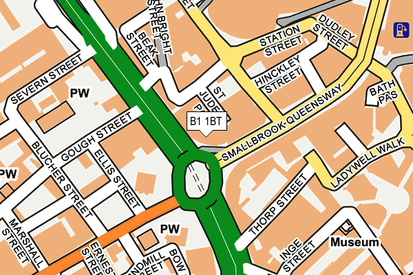 B1 1BT map - OS OpenMap – Local (Ordnance Survey) B1 1BT map - OS OpenMap – Local (Ordnance Survey)