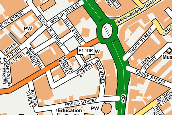 B1 1DR map - OS OpenMap – Local (Ordnance Survey) B1 1DR map - OS OpenMap – Local (Ordnance Survey)