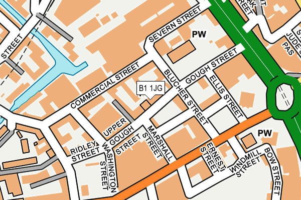B1 1JG map - OS OpenMap – Local (Ordnance Survey) B1 1JG map - OS OpenMap – Local (Ordnance Survey)