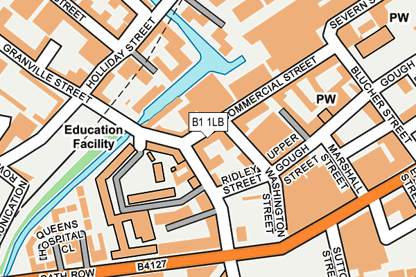 B1 1LB map - OS OpenMap – Local (Ordnance Survey) B1 1LB map - OS OpenMap – Local (Ordnance Survey)