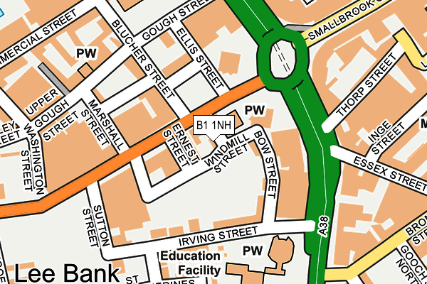B1 1NH map - OS OpenMap – Local (Ordnance Survey) B1 1NH map - OS OpenMap – Local (Ordnance Survey)