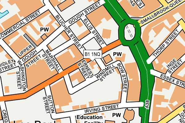 B1 1NQ map - OS OpenMap – Local (Ordnance Survey) B1 1NQ map - OS OpenMap – Local (Ordnance Survey)