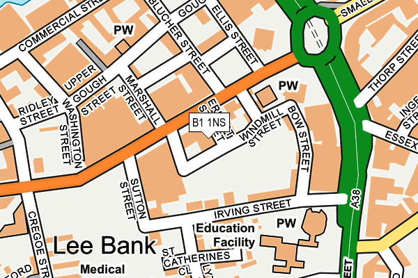 B1 1NS map - OS OpenMap – Local (Ordnance Survey) B1 1NS map - OS OpenMap – Local (Ordnance Survey)