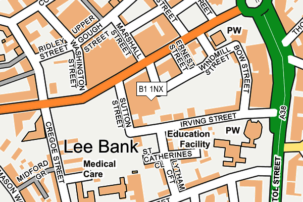 B1 1NX map - OS OpenMap – Local (Ordnance Survey) B1 1NX map - OS OpenMap – Local (Ordnance Survey)