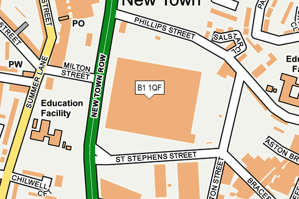 B1 1QF map - OS OpenMap – Local (Ordnance Survey) B1 1QF map - OS OpenMap – Local (Ordnance Survey)