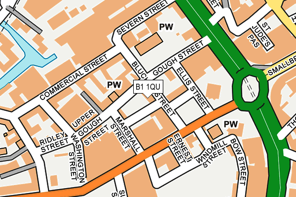 B1 1QU map - OS OpenMap – Local (Ordnance Survey) B1 1QU map - OS OpenMap – Local (Ordnance Survey)