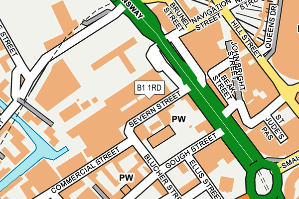 B1 1RD map - OS OpenMap – Local (Ordnance Survey) B1 1RD map - OS OpenMap – Local (Ordnance Survey)