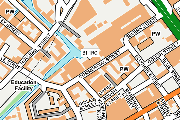 B1 1RQ map - OS OpenMap – Local (Ordnance Survey) B1 1RQ map - OS OpenMap – Local (Ordnance Survey)