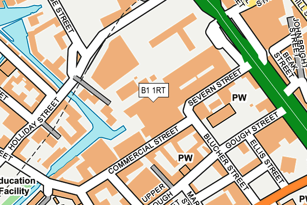 B1 1RT map - OS OpenMap – Local (Ordnance Survey) B1 1RT map - OS OpenMap – Local (Ordnance Survey)