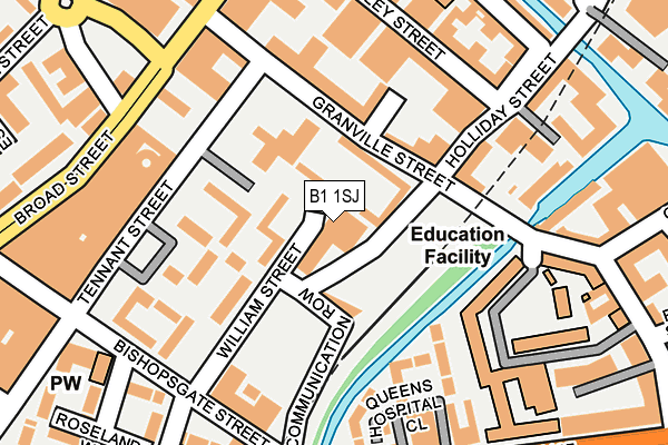 B1 1SJ map - OS OpenMap – Local (Ordnance Survey) B1 1SJ map - OS OpenMap – Local (Ordnance Survey)
