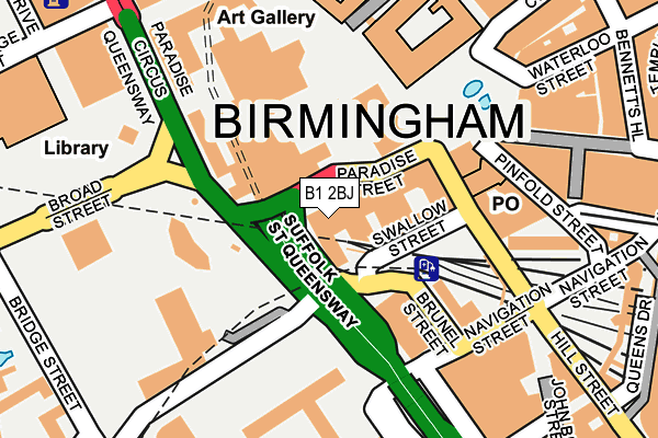 B1 2BJ map - OS OpenMap – Local (Ordnance Survey) B1 2BJ map - OS OpenMap – Local (Ordnance Survey)